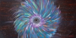 Luka Koščak, ‘’Svemir (5)’’, akril na platnu, 100x200 cm